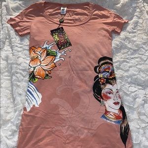 Ed hardy dress top NWT